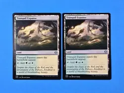 2x Tranquil Expanse Starter Commander Deck SCD 2022 Mtg Magic Card Land 330 - Image 1
