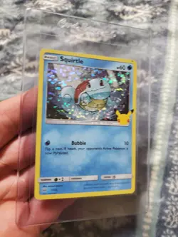 Squirtle 17/25 McDonald's 25th Anniversary Holo Pokemon Card Promo 2021 NM - Image 1