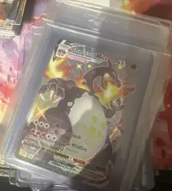 Pokemon TCG Charizard VMAX Holo Ultra Rare Card SV107/SV122 Shining Fates - Image 1