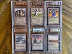 MTG Legends Graded Lot, 6 Cards, Karakas, Pendelhaven, Urborg - Image 1