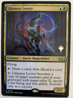 Likeness Looter - WOE PROMO PACK RARE MtG TCG Card # 0208 - Image 1