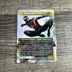 NM Borderless Foil Miles Morales, MTG, Marvel's Spider-Man, Magic, 200 - Image 1