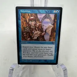 Magic the Gathering Intuition Tempest Lightly Played (2) - Image 1