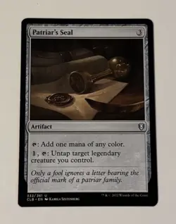 MTG Patriar's Seal - Commander Legends Battle for Baldur's Gate NM - Image 1