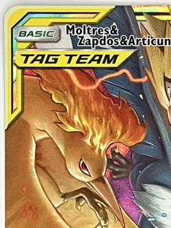 Moltres & Zapdos & Articuno GX LP 44/68 Hidden Fates Pokemon TCG Holo - Image 3