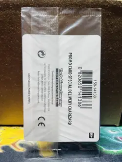 SEALED BENT Special Delivery Charizard SWSH075 UK Pokemon Center Holo Promo - Image 2