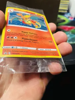 SEALED BENT Special Delivery Charizard SWSH075 UK Pokemon Center Holo Promo - Image 3