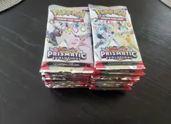 Prismatic Evolutions Booster Pack Lot 36 FACTORY SEALED PACKS Pokemon TCG 2025 - Image 1