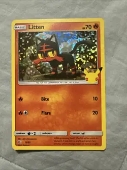 Litten 15/25 - McDonald's 25th Anniversary - Holo - Pokemon Card TCG - Image 1