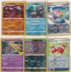 LOT (6) POKEMON "ALL" REVERSE HOLO FOIL **REVIEW PICS/SCANS** PACK FRESH #4006 - Image 1