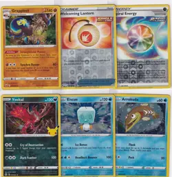 LOT (6) POKEMON "ALL" REVERSE HOLO FOIL **REVIEW PICS/SCANS** PACK FRESH #4005 - Image 1