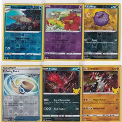 LOT (6) POKEMON "ALL" REVERSE HOLO FOIL **REVIEW PICS/SCANS** PACK FRESH #4004 - Image 1