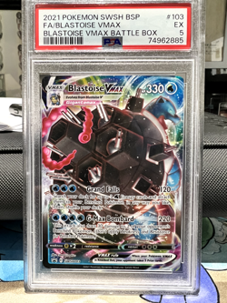 Pokemon PSA 5 MINT Blastoise VMAX ENGLISH! Battle Box SWSH103 Full Art - Image 1