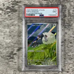 2025 Pokemon Journey Together # 170 Hop's Wooloo Illustration Rare PSA 9 MINT! - Image 1