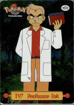 Pokemon Topps Series 1 Professor Oak Holo Foil Tv7 - Image 1