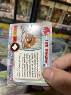 Pokemon: KINGLER #99 - [Holo] - Topps Series 2 (1999) DAMAGED - Image 3