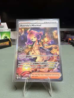 Pokemon TCG Acerola’s Mischief 183/132 Full Art SIR PACK FRESH MINT - Image 1
