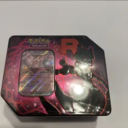 Pokemon TCG Team Rocket Mewtwo EX Tin - Brand New, Sealed, In Hand Ready to Ship - Image 1