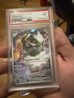PSA 9 Tornadus SVP210 POKEMON CENTER STAMPED White Flare PC ETB Promo - Image 2