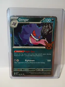 Pokemon TCG Gengar 057/091 Cosmos Holo Trick or Trade Booster 2024 NM Condition - Image 1