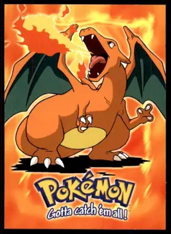 1999 Topps Pokemon Movie Animation Edition Blue Logo Back #E6 Charizard Stage 3 - Image 1