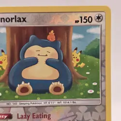 Pokemon Snorlax Reverse Holo Rare Sun & Moon - Unbroken Bonds 158/214 LP/NM - Image 4