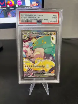 Pokemon TCG Ionos Bellibolt EX 183/159 SIR Journey Together PSA 9 MINT - Image 1
