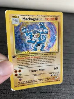 Carte Pokemon Mackogneur Edition 1 8/102 Set De Base Wizards Francais Occasion - Image 4