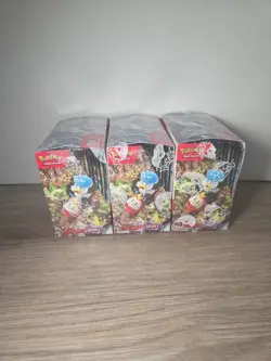 Pokemon Scarlet and Violet Base Set Booster Box Factory Sealed LOT 3 820650863240 - Image 2