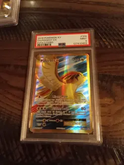 PSA 9 Pidgeot EX Full Art 104/108 XY Evolutions Pokemon 2016 Graded Slab - Image 1