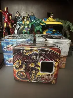 Yugioh 5DS Empty Tin Lot Of 5 Red Dragon Archfiend Stardust Power Tool - Image 2