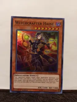 Yugioh Witchcrafter Haine INCH-EN018 1st Edition Super Rare Near Mint - Image 1