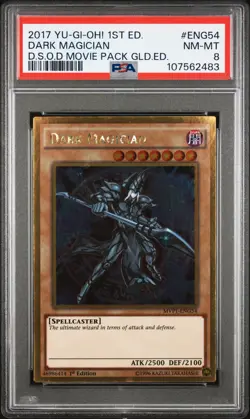 2017 1ST ED #ENG54 DARK MAGICIAN PSA 8 - Image 1