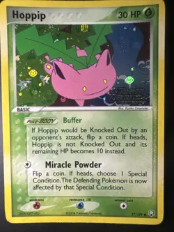 Hoppip 57/109 Team Rocket Returns Reverse Holo 2004 Pokemon Card NM 🍃 - Image 1