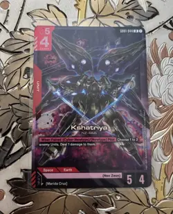 Gundam TCG Card Game Kshatriya Foil GD01-044 LR - Image 1
