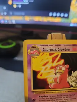 Pokemon Card Sabrina's Slowbro 060/132 Gym Heroes Regular LP+ Very Clean! - Image 2