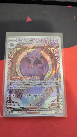 Mismagius Scarlet & Violet Paldea Evolved Holo Illustration Pokemon Card 212/193 - Image 1