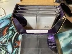 BOX OF 5. ELITE. WHITE . MAGIC THE MTG. DECK GUARDS. PROTECTOR Card Sleeves 500 - Image 1