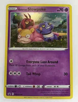 Galarian Slowpoke SWSH126 Evolving Skies Black Star Promo Holo Pokemon Card NM - Image 1