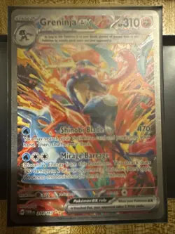 Pokemon Greninja EX 214/167-- Tera Full Art Secret Rare Card Twilight Masquerade - Image 3
