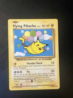 Pokemon TCG Flying Pikachu Card Evolutions 110/108, Regular Secret Rare - Image 1