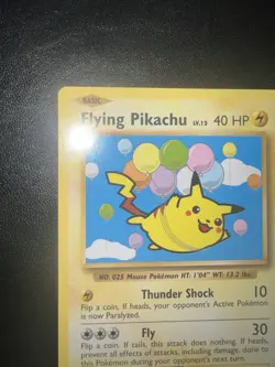 Pokemon TCG Flying Pikachu Card Evolutions 110/108, Regular Secret Rare - Image 2