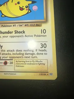 Pokemon TCG Flying Pikachu Card Evolutions 110/108, Regular Secret Rare - Image 5