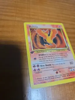 Pokemon TCG Moltres Fossil 1999 Card #27/62 1st Edition Non Holo - Image 2