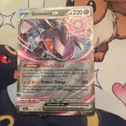 Pokemon TCG Genesect EX Black Bolt Holo Double Rare Card 067/086 - Image 1