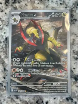 Haxorus 147/086 Pokemon TCG SV Black Bolt Illustration Rare Card - Image 2
