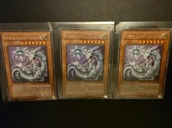 3× Yu-Gi-Oh Card Cyber Laser Dragon - 1st/Unl Edition DP04-EN003 - Playset - Image 1