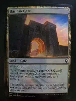 Basilisk Gate NM FOIL Commander Legends: Battle for Baldur's Gate MTG FREE SHIP - Image 1
