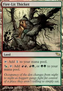 1x Fire-Lit Thicket Heavy Play MTG Magic - Kid Icarus - - Image 1