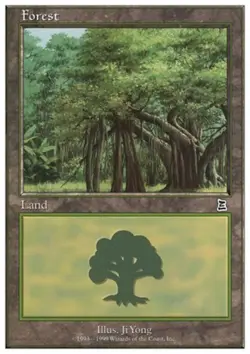 1x Forest (108) Light Play MTG Magic - Kid Icarus - - Image 1